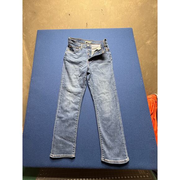 Levi's Women's Wedgie Straight Jean Button Fly Size 30/28 Blue Measurements Pics - Picture 3 of 9